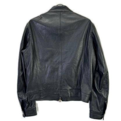 EMMETI JURI Lamb Leather Single Rider Jacket Black Size 48