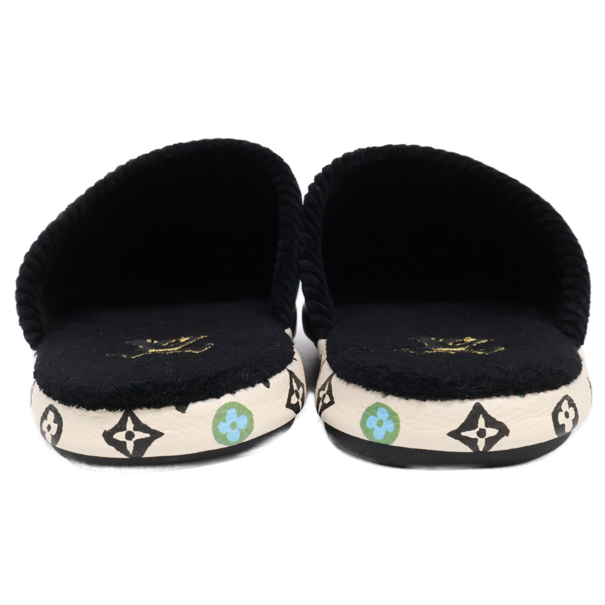 LOUIS VUITTON 24' LV Palace Line Monogram Mules Sandals Size 3