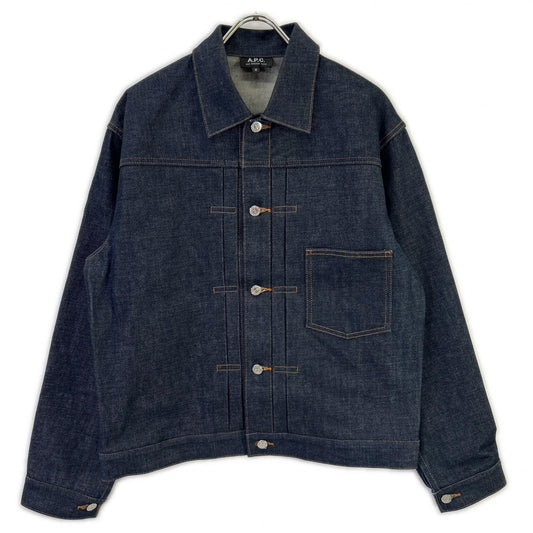 A.P.C. DENIM BRUT VESTE JEAN Denim Jacket Indigo Size M