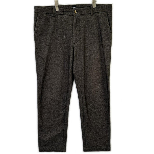 BOSS 10252815 KANE Polyester Easy Pants Gray Size 52