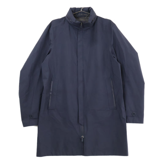 HERNO Laminar GORE-TEX Stand Collar Nylon Coat Navy Size 50