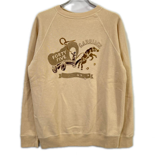 45R Beige Wagon Print 908 Sweatshirt