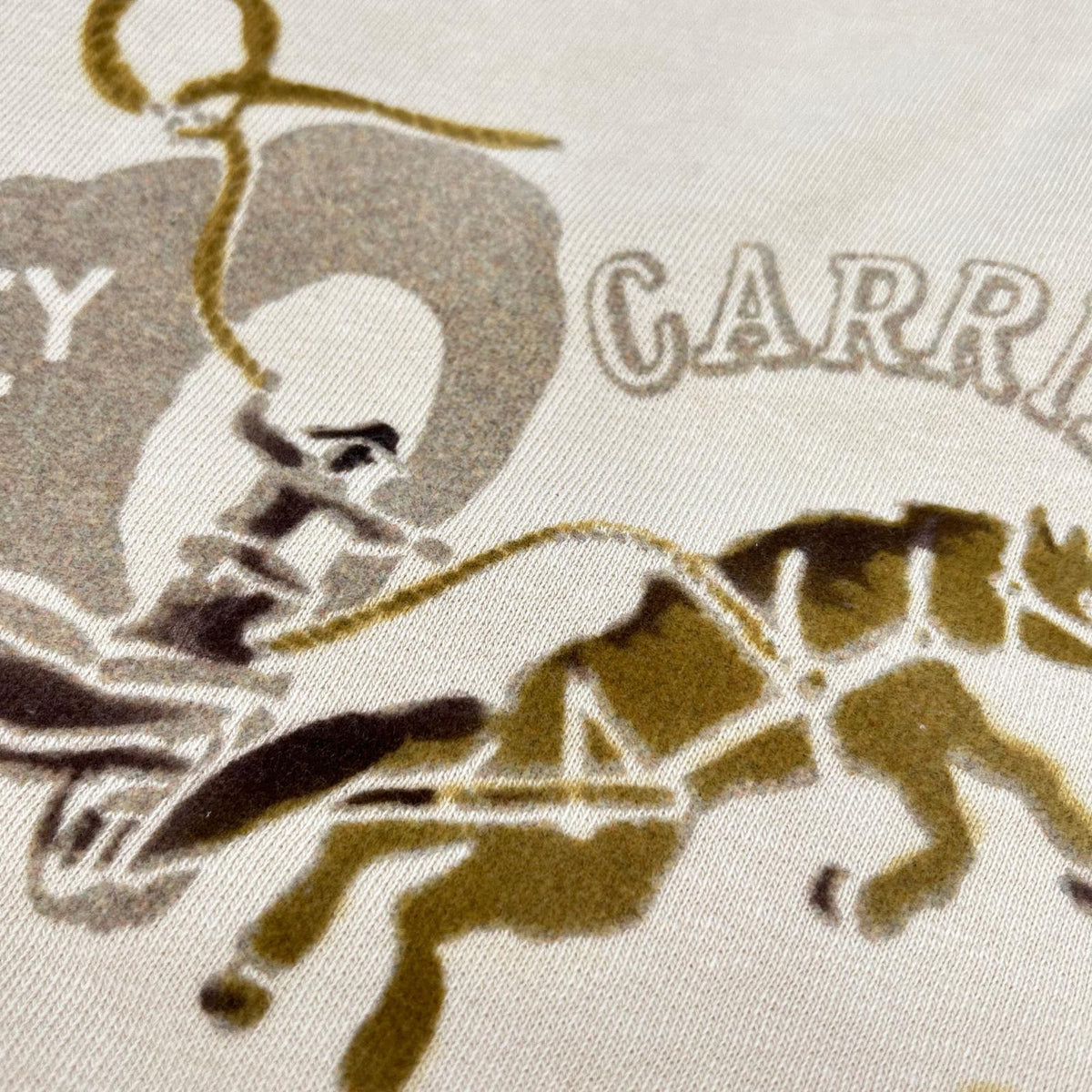 45R Beige Wagon Print 908 Sweatshirt