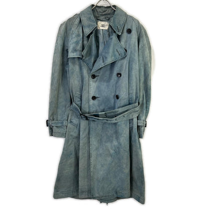 OUTIL 18AW MANTEAU GABOURG Trench Coat Blue Size 2