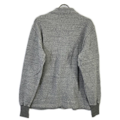 BUZZ RICKSON'S Gray Loopback Lettered Cardigan Size XL