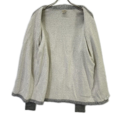 BUZZ RICKSON'S Gray Loopback Lettered Cardigan Size XL