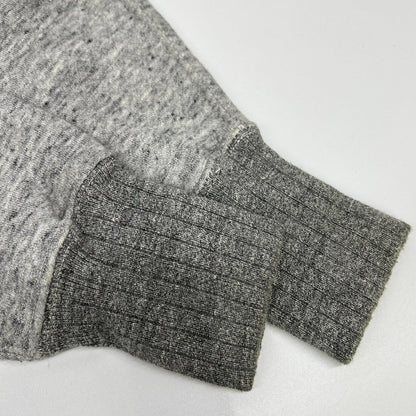 BUZZ RICKSON'S Gray Loopback Lettered Cardigan Size XL