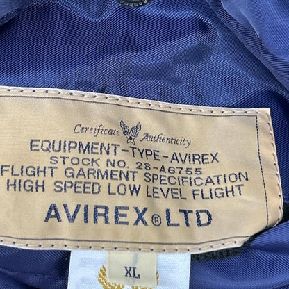 AVIREX Reversible Insulated MA-1 Jacket Purple Size XL