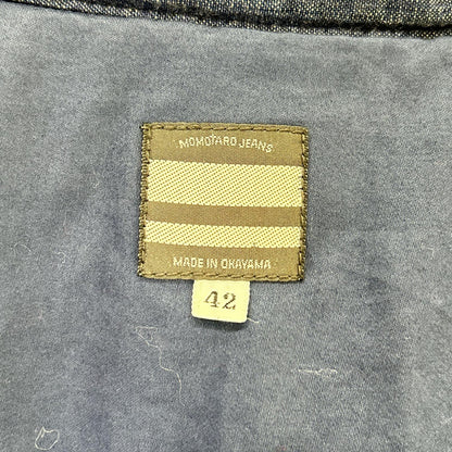 MOMOTARO JEANS Indigo Denim Insulated Vest Size 42