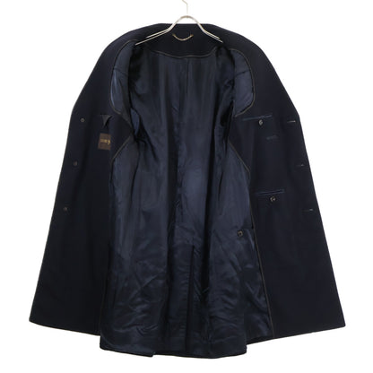 LOUIS VUITTON Cashmere Chesterfield Coat Navy Size 48