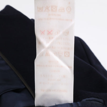 LOUIS VUITTON Cashmere Chesterfield Coat Navy Size 48