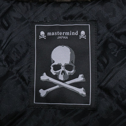 mastermind Skull Faux Fur Zip-Up Jacket Black Size XL