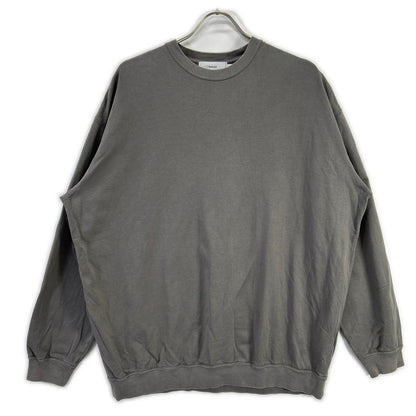 Graphpaper Cotton Light Terry Crew Neck Gray Size 1