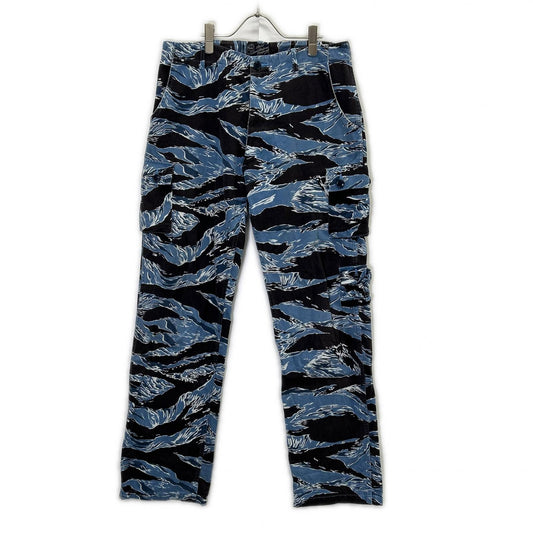 BUZZ RICKSON'S Blue Tiger Stripe Camo Cargo Pants Size L