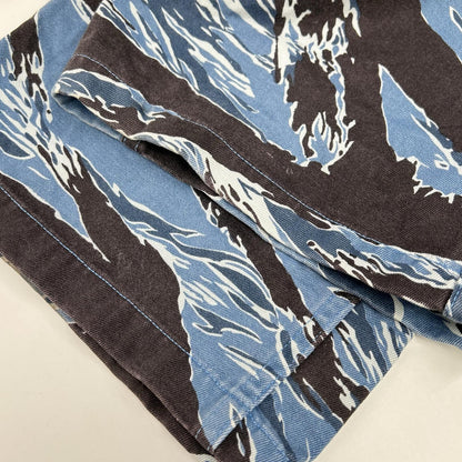 BUZZ RICKSON'S Blue Tiger Stripe Camo Cargo Pants Size L