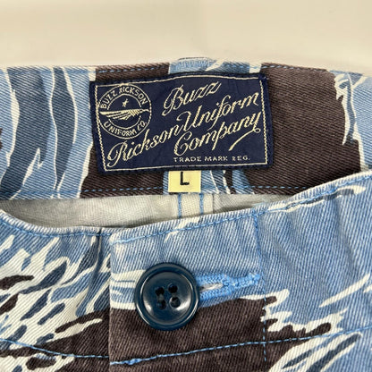 BUZZ RICKSON'S Blue Tiger Stripe Camo Cargo Pants Size L