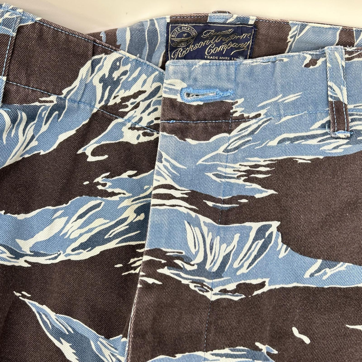 BUZZ RICKSON'S Blue Tiger Stripe Camo Cargo Pants Size L
