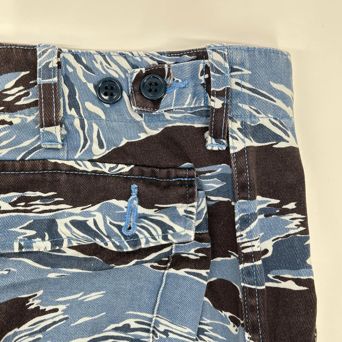 BUZZ RICKSON'S Blue Tiger Stripe Camo Cargo Pants Size L