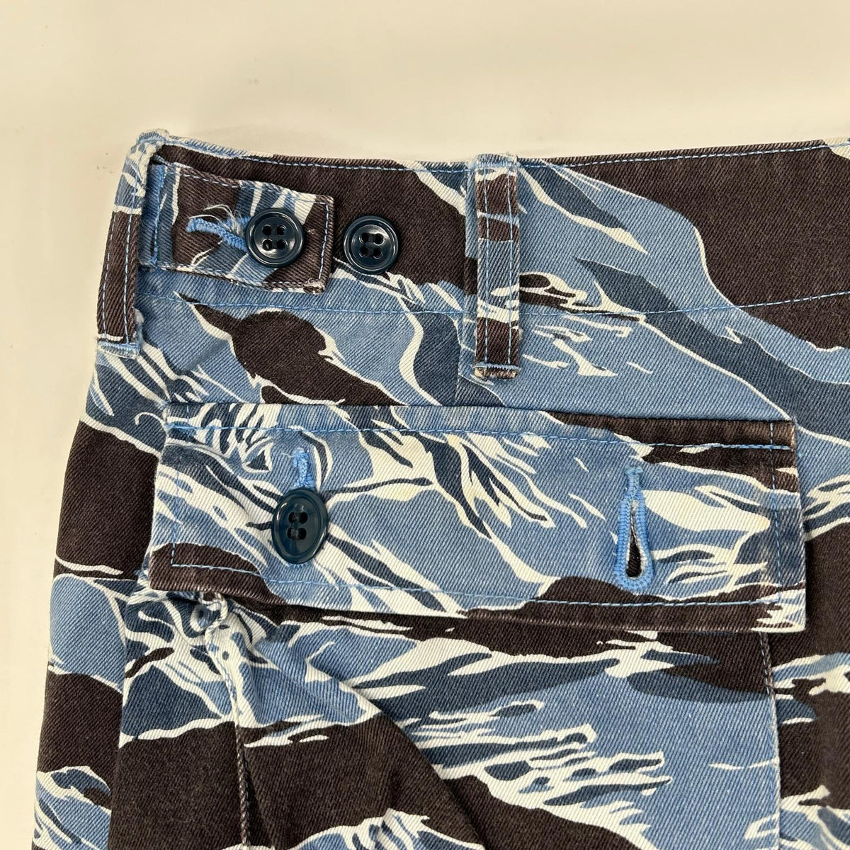 BUZZ RICKSON'S Blue Tiger Stripe Camo Cargo Pants Size L