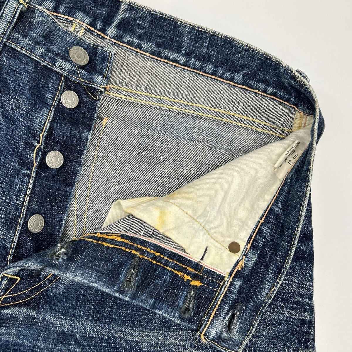 STUDIO D'ARTISAN D1580 18.5oz Indigo Jeans Size 31