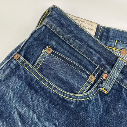 STUDIO D'ARTISAN 35th Anniv Raw Indigo Jeans Size 34