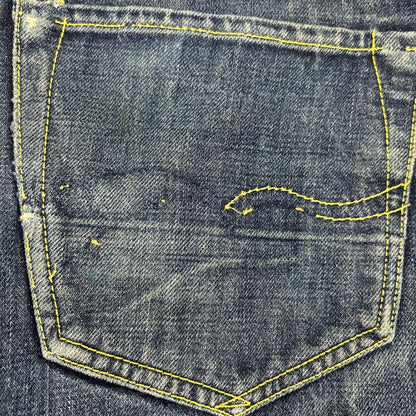 STUDIO D'ARTISAN 35th Anniv Raw Indigo Jeans Size 34