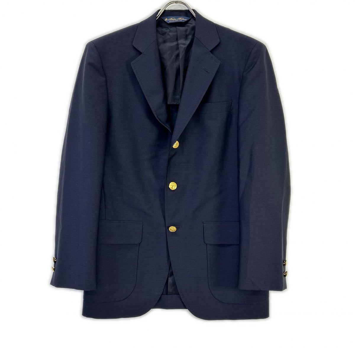 BrooksBrothers Mohair Wool 3-Button Blazer Navy Jacket Size 35SHT