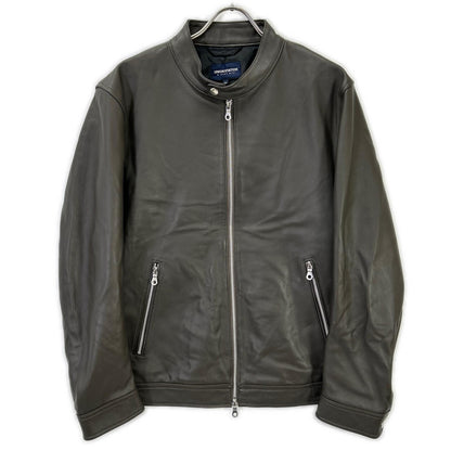UnionStation Brown Sheep Nappa Single Leather Jacket Size LL