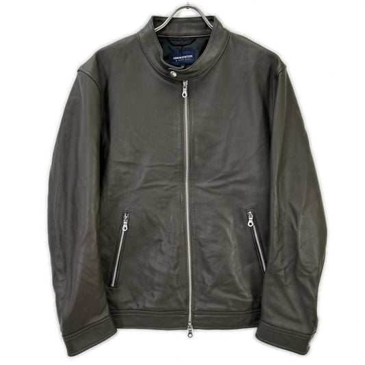 UnionStation Brown Sheep Nappa Single Leather Jacket Size LL
