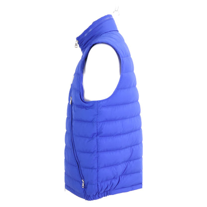 MONCLER ALBYT Hooded Down Vest Blue Size 3