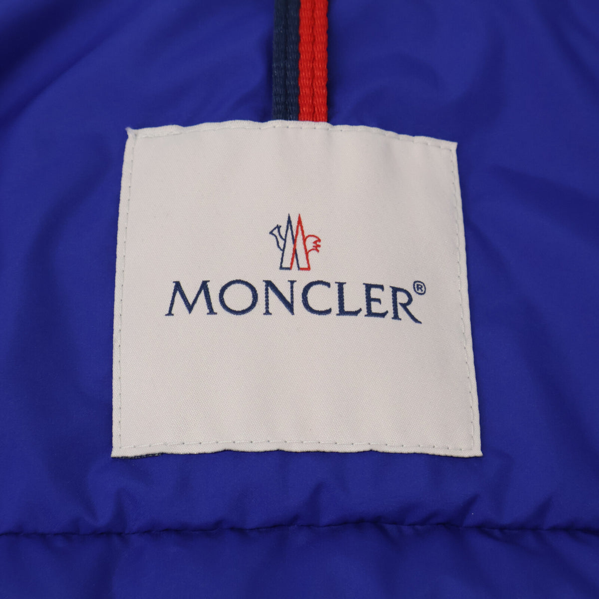 MONCLER ALBYT Hooded Down Vest Blue Size 3