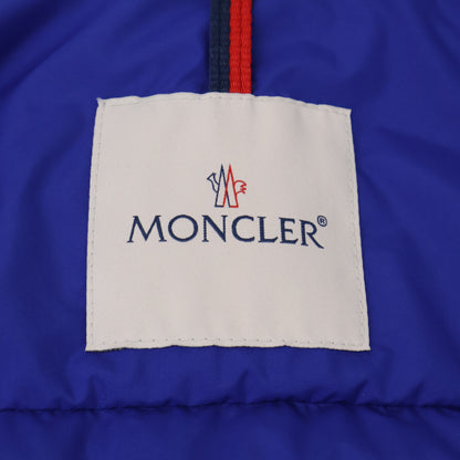 MONCLER ALBYT Hooded Down Vest Blue Size 3