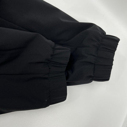 EMPORIOARMANI FW22 Black Logo Hoodie Puffer Jacket Size 48