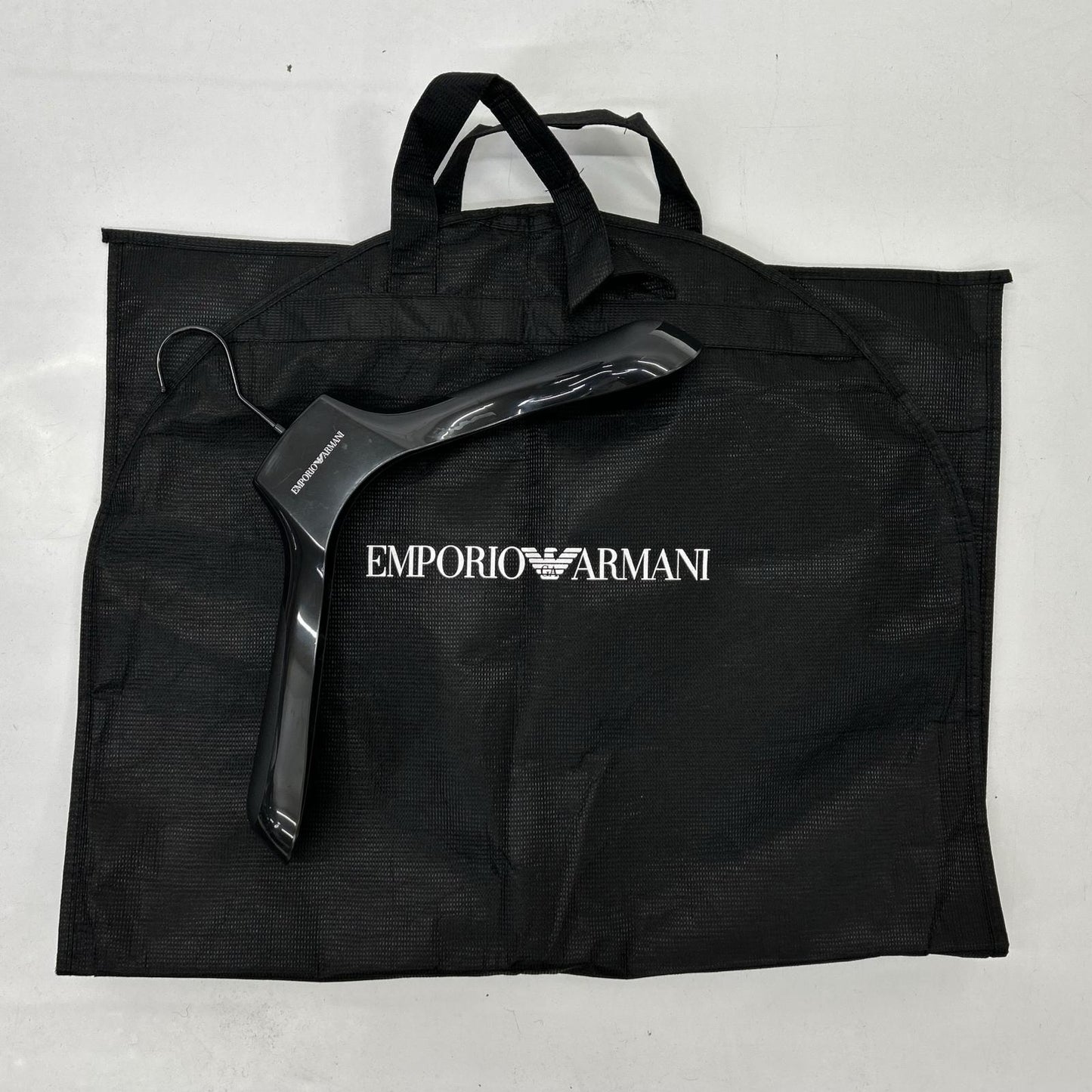 EMPORIOARMANI FW22 Black Logo Hoodie Puffer Jacket Size 48