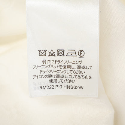 LOUIS VUITTON Monogram Velvet Classic Shirt White Size M