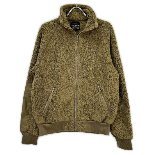 FILSON Khaki Boa Fleece Jacket Size S