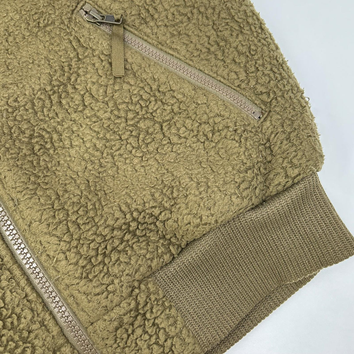 FILSON Khaki Boa Fleece Jacket Size S