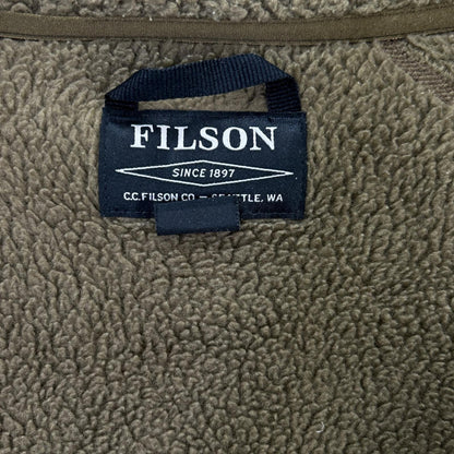 FILSON Khaki Boa Fleece Jacket Size S