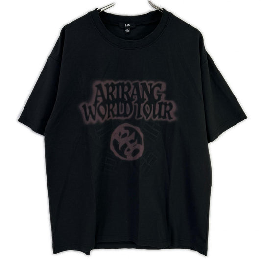 BTS Arirang Korea Vintage Nylon T-Shirt Black Size M