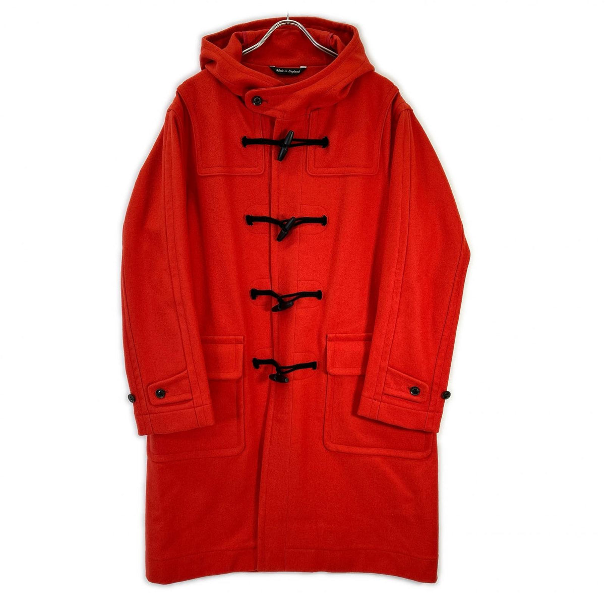 INVERTERE UA Exclusive Wool Duffle Coat Red Size 38