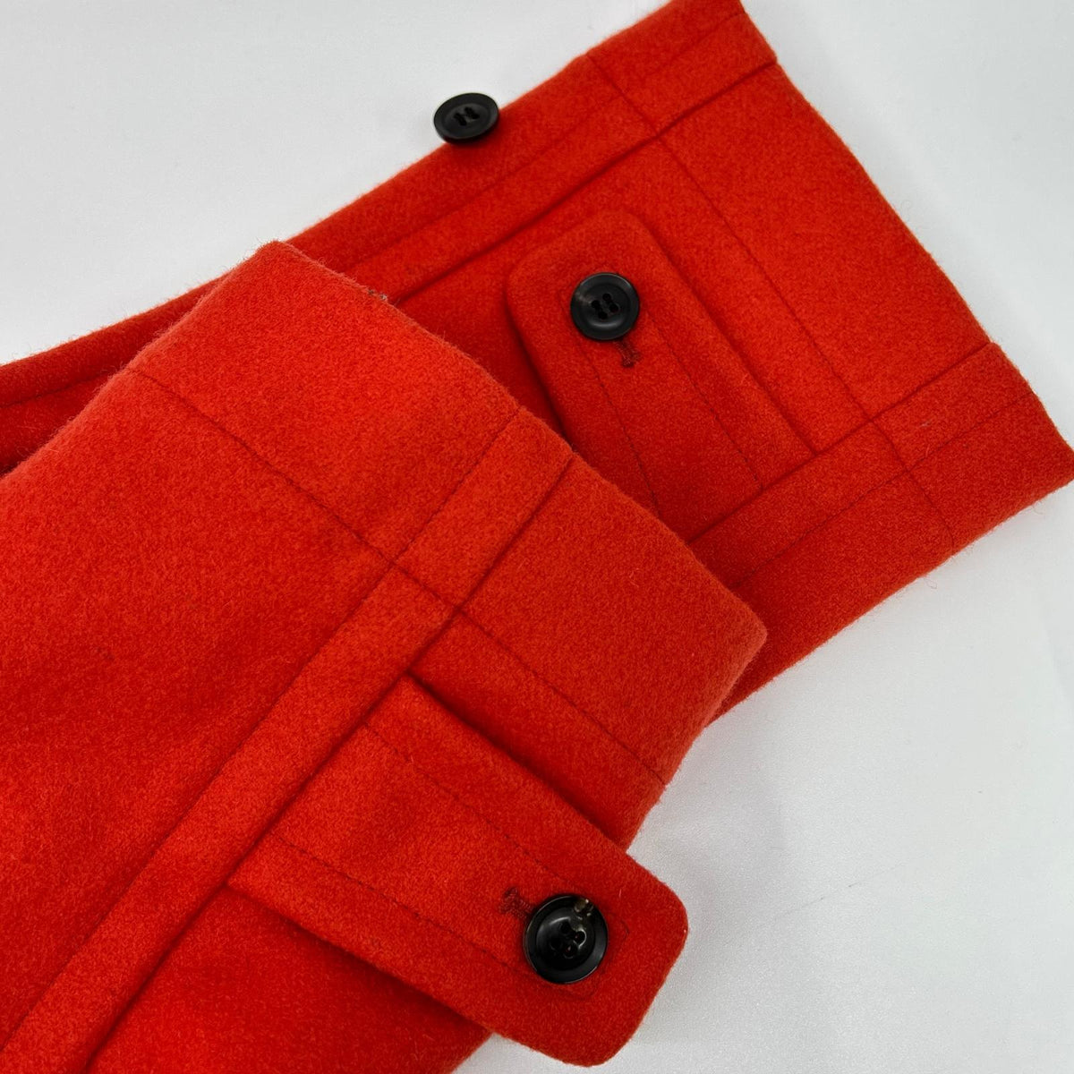 INVERTERE UA Exclusive Wool Duffle Coat Red Size 38