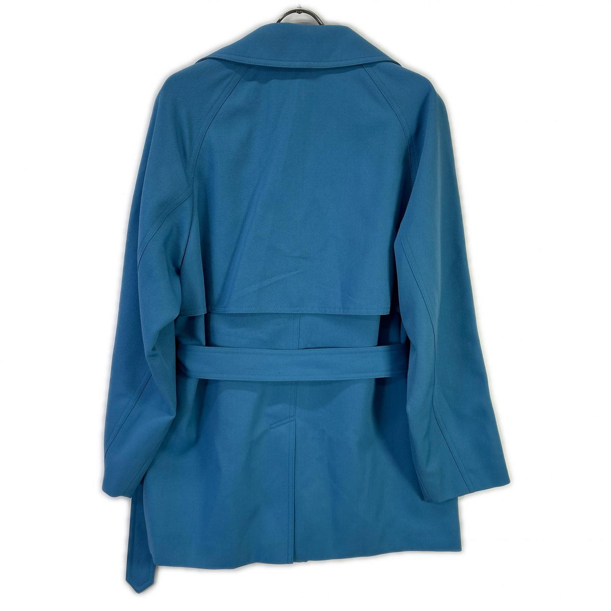 CABaN Light Blue Wool Gabardine Short Trench Coat Size S