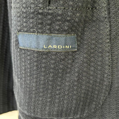 LARDINI Navy Double Seersucker Jacket Size 48