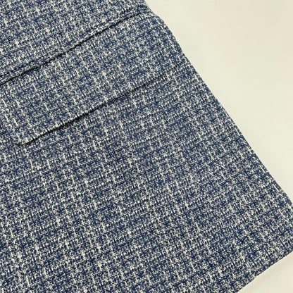 eleventy Blue Cotton Double-Breasted Jacket Size 50