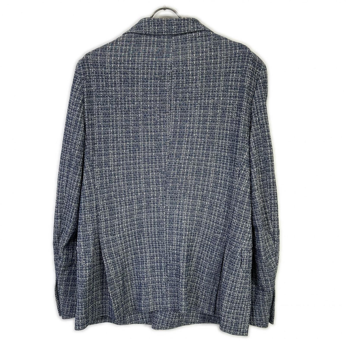 eleventy Blue Cotton Double-Breasted Jacket Size 50