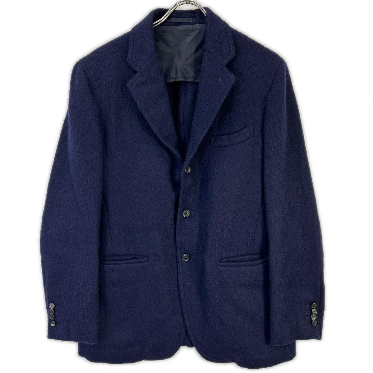 camoshita Navy Wool 2B Jacket Size 46
