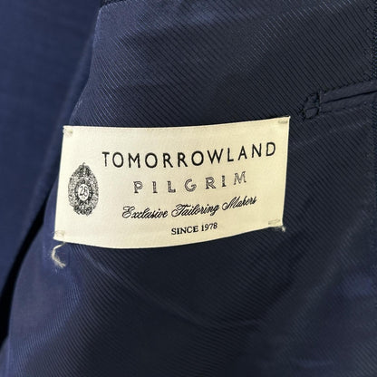 TOMORROWLAND PILGRIM Navy Dormeuil Single 2B Suit Size 48
