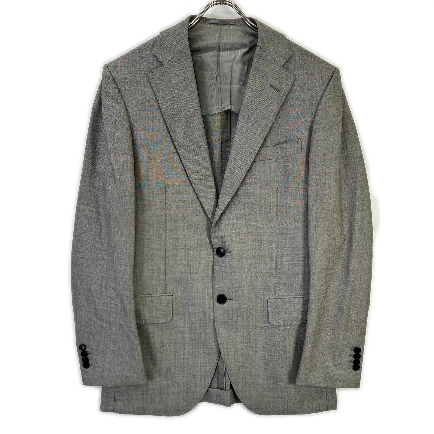TOMORROWLAND Gray Loro Piana Super 170S Suit Size 48