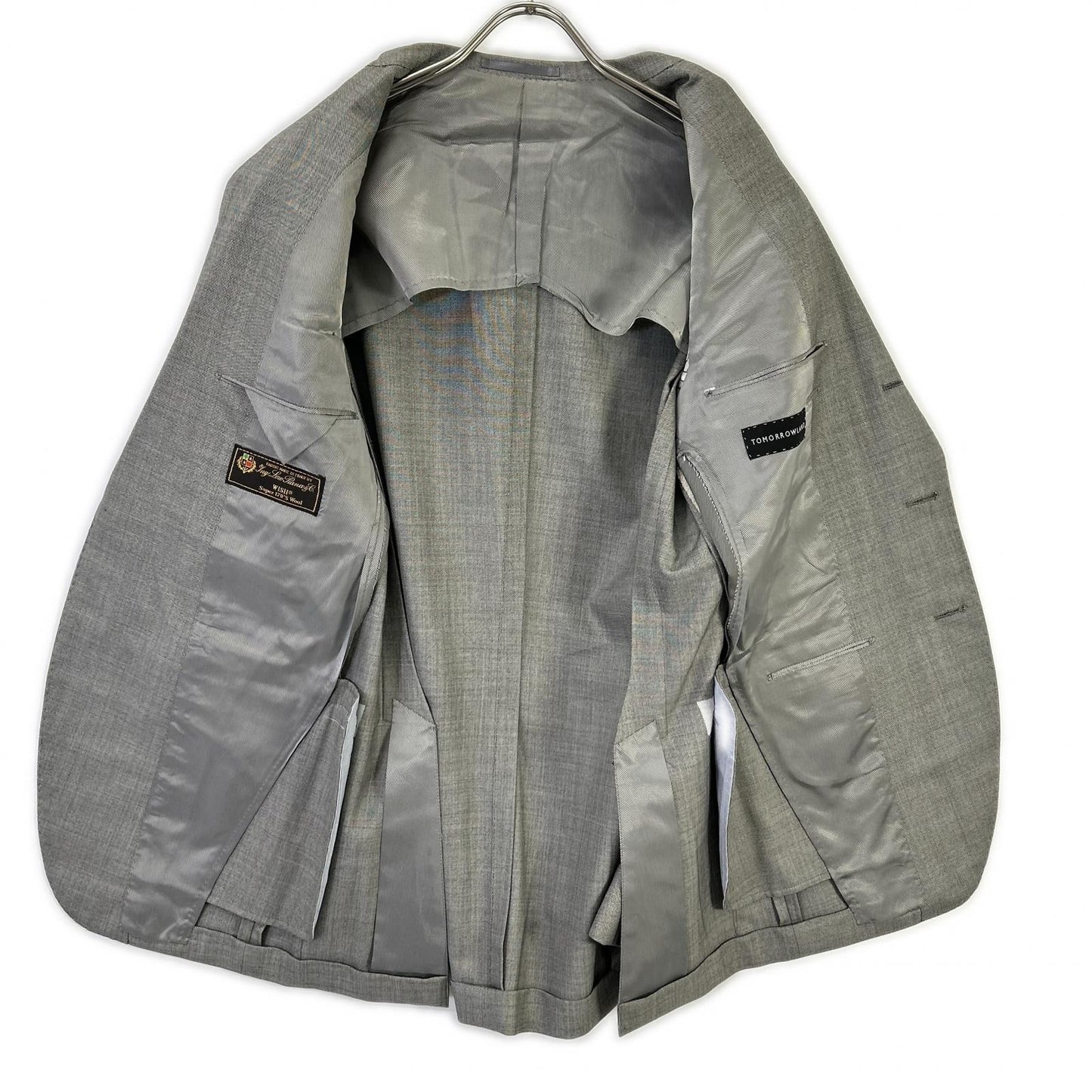 TOMORROWLAND Gray Loro Piana Super 170S Suit Size 48