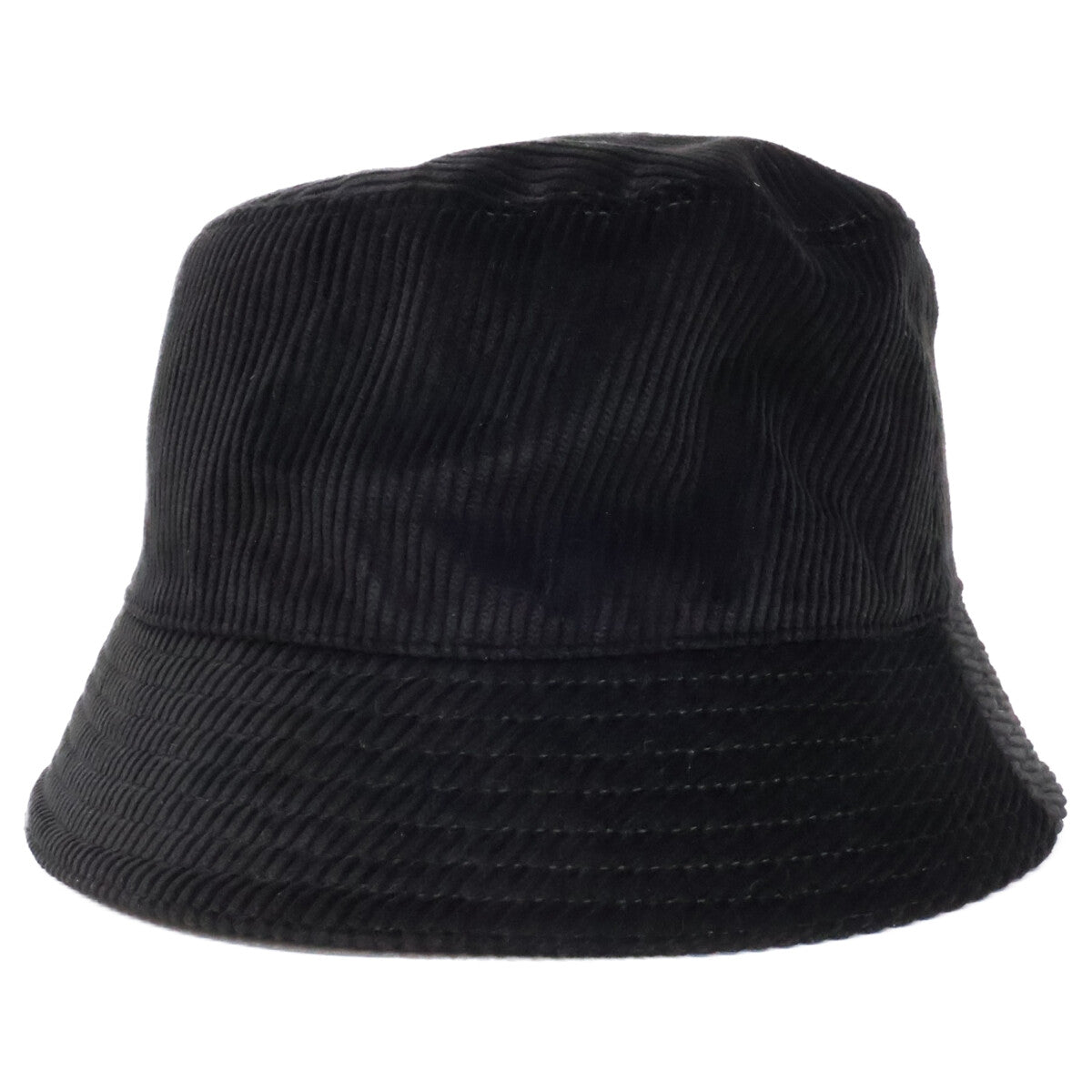 PRADA Triangle Logo Corduroy Bucket Hat Size L